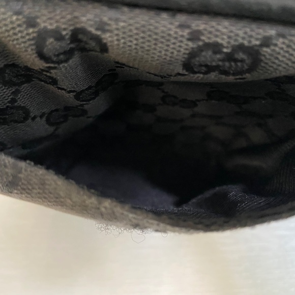 Authentic Gucci Black Canvas and Leather Belt Bag | Unisex Fanny Pack, Waist Bag - Picture 12 of 14